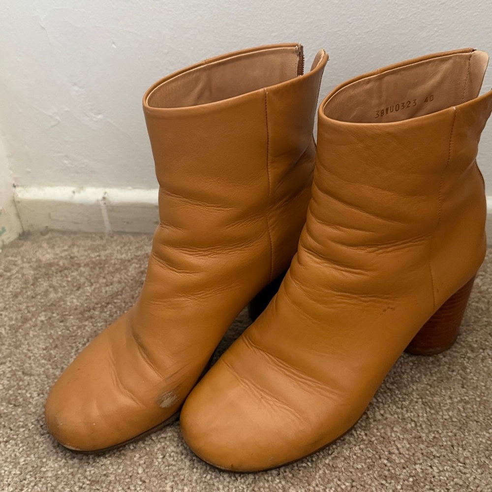 Maison Martin Margiela Tan Ankle Boots - Picture 3 of 8